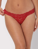Maidenform All-Over Lace Thong Camera Red-y