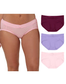 Maidenform Everyday Luxe Stretch Micro Bikini, 3-Pack Autumn Orchid/Salty Purple/Ballerina Slipper