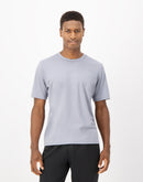 Hanes Moves Men's Short Sleeve Performance Tee Tubing Grey