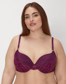 Maidenform Push Up & In Underwire Bra Autumn Orchid/Rose Gold