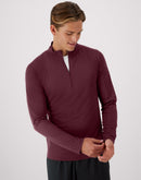 Hanes Cool DRI Men's Quarter Zip Pullover Maroon