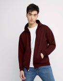 Hanes EcoSmart Unisex Full-Zip Fleece Hoodie Mulled Berry