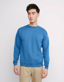 Hanes EcoSmart Unisex Fleece Sweatshirt (Big & Tall Sizes Available) Denim Blue