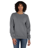 Hanes Unisex Garment Dyed Fleece Sweatshirt Concrete Gray