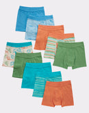 Hanes Toddler Boys' Pure Comfort Cotton Boxer Brief Underwear, Assorted, 10-Pack