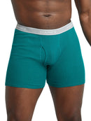 Hanes Men's Cotton Boxer Brief Underwear Super Value Pack, Assorted Solids, 10-Pack
