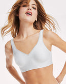 Hanes Comfort Evolution Women's Wireless T-Shirt Bra with SmoothTec Band Sterling Grey