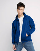 Hanes EcoSmart Unisex Full-Zip Fleece Hoodie Deep Royal