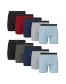 Hanes Men's Cotton Boxer Briefs, 10-Pack Assorted