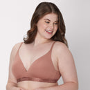 Hanes Originals Women's SuperSoft Contour T-Shirt Bra Earthen Tan