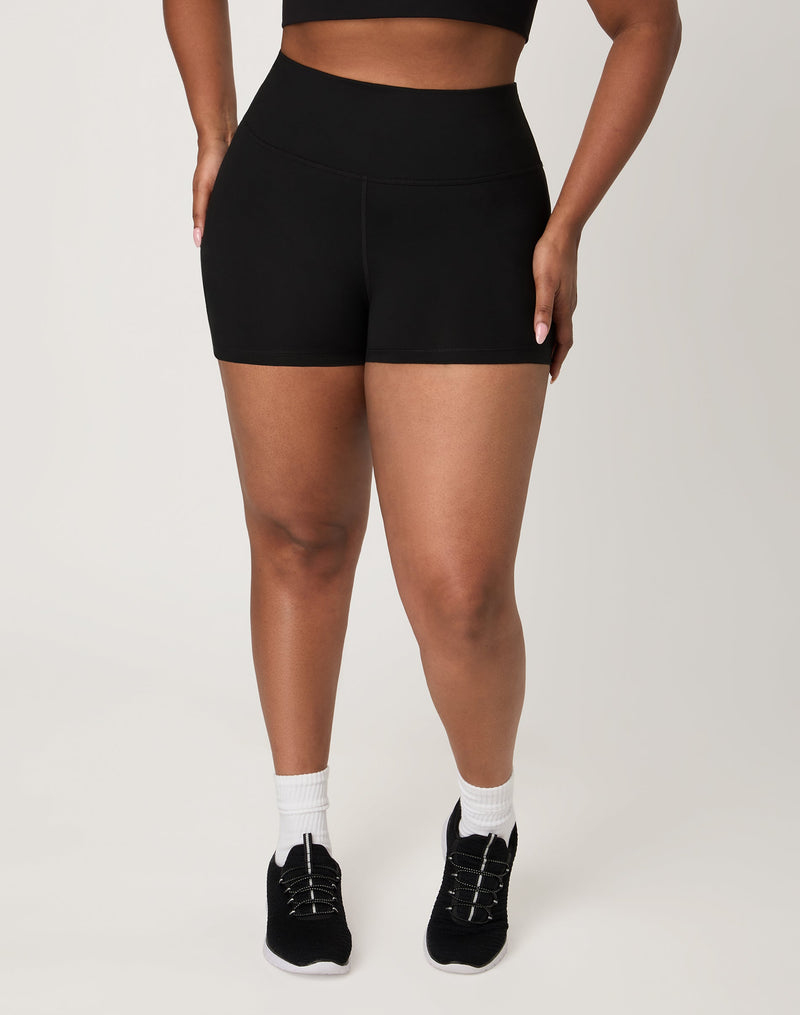 Hanes Moves Women's Bike Shorts, 3" Black