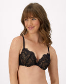 Maidenform Push Up & In Underwire Bra Black/Body Beige Lace