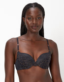 Maidenform Push Up & In Underwire Bra Black/Rose Gold
