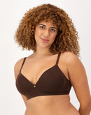 Maidenform Everyday Luxe Wireless T-Shirt Bra Just Brown