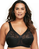 Glamorise Full Figure Plus Size MagicLift Original Wireless Support Bra Black