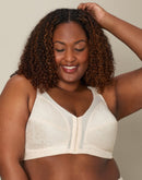 Playtex 18 Hour Supportive Front Close Flexible Back Wireless Bra Light Beige