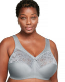 Glamorise Full Figure Plus Size MagicLift Original Wireless Support Bra Soft Grey