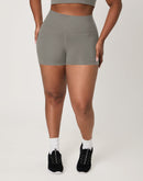 Hanes Moves Women's Leak Protection Bike Shorts, 3" Cool Grey