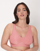 Bali Comfort Revolution ComfortFlex Fit Seamless 2-Ply Wireless Bra Rose Tea Aztec