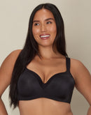 Playtex Secrets Underwire Smoothing Balconette T-Shirt Bra Black