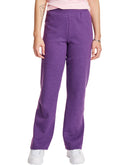Hanes EcoSmart Women's Fleece Sweatpants with Open Bottom Legs, 30.5" Violet Splendor Heather