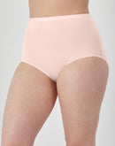 Bali Full-Cut-Fit Stretch Cotton Brief Silken Pink