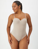 Maidenform Firm Control Tummy Shaping Multiway Thong Bodysuit Evening Blush