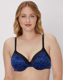 Maidenform Everyday Full Coverage Cushioned Underwire Bra Black Ink Texture Print