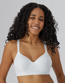 Bali Comfort Revolution Wireless Bra White Swirl