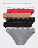 Hanes Originals Women's Bikini Underwear, Breathable Stretch Cotton, 6-Pack Assorted