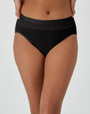 Bali Beautifully Confident Light Leak & Period Protection Hi Cut Black