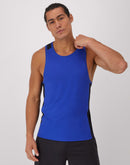 Hanes Moves Men's Air Mesh Tank Deep Royal/Black