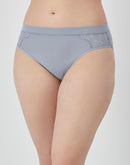 Bali Breathe Lace Hi-Cut Satin Silver