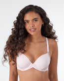 Maidenform One Fab Fit Everyday Modern Demi Underwire Bra Ballerina Slipper/Gloss
