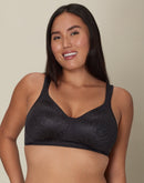 Playtex 18 Hour Ultimate Lift & Support Wireless Bra Black Animal