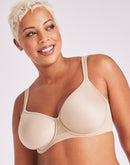 Bali One Smooth U Ultra Light Minimizer Underwire Bra Taupe