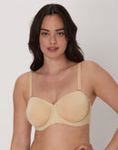 Bali's Coolest Smoothing Strapless Minimizer Bra Almond