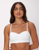 Maidenform M Wireless Balconette Bra White