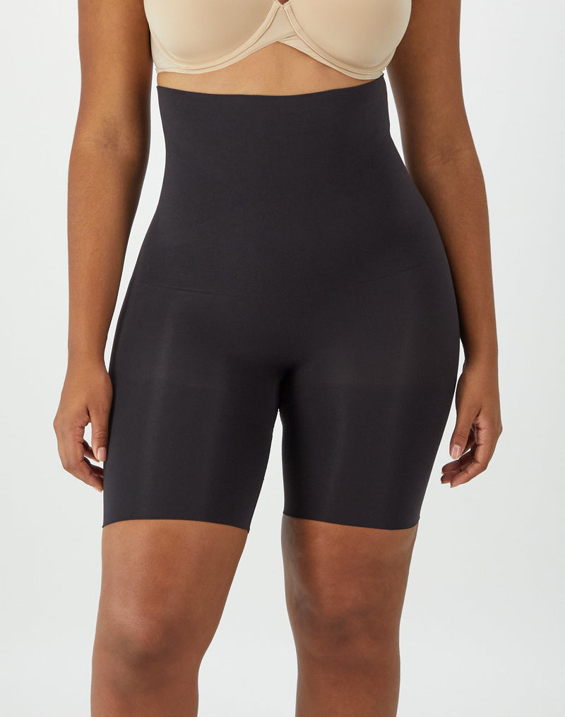 Maidenform Seamless High-Waist Thigh Slimmer Black