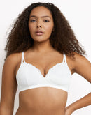 Maidenform M Soft Support Wireless Bralette White