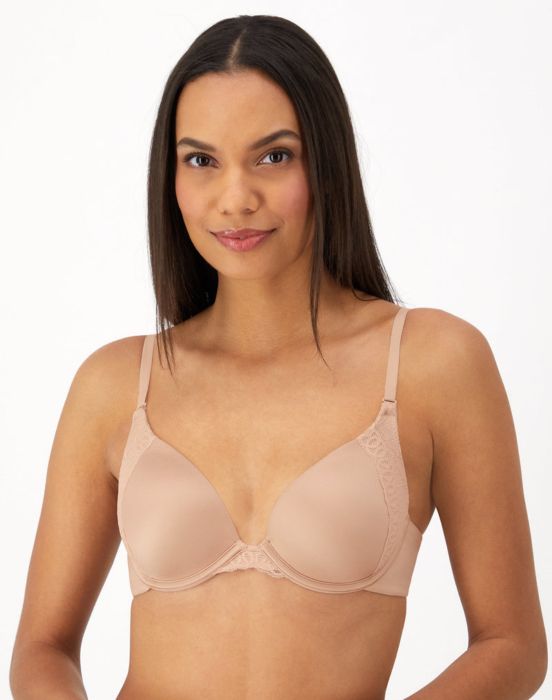 Maidenform Natural Boost Demi T-Shirt Underwire Bra Sandshell