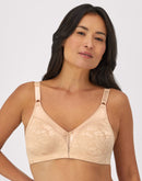 Bali Double Support Lace Wireless Bra Soft Taupe