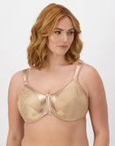 Bali Satin Tracings Underwire Minimizer Bra Nude