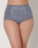 Bali Jacquard Shaping Brief Underwear, 2-Pack Shale Tile Grey/Purple Iris