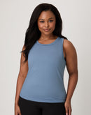Hanes Moves Women's Performance Tank Blue Dive