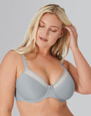 Bali One Smooth U Ultra Light Underwire Bra Crystal Grey
