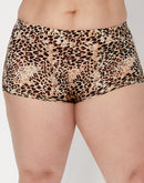 Maidenform Microfiber Boyshort Underwear Neutral Snow Leopard
