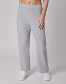 Hanes EcoSmart Women's Fleece Sweatpants with Open Bottom Legs, 30.5" Light Steel