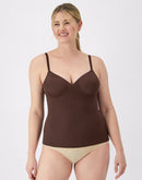 Maidenform Firm Control Tummy Shaping Wireless Foam Cami Just Brown