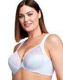 Glamorise Full Figure Plus Size WonderWire Front Close Bra White